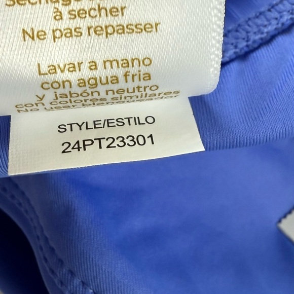 Anne Cole Tankini Swim Top Womens 22W Periwinkle Blue Ruched Underwire Plus Size - Picture 7 of 11